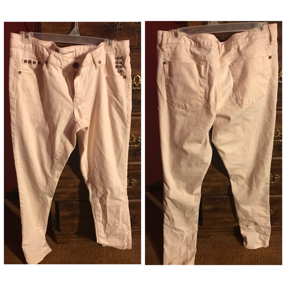 Light Pink/Nude Denim Pants
